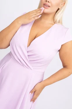 Polski Wrzosowa Sukienka LOREDANA