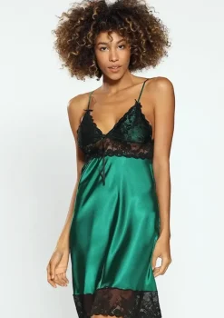 Polski Zielona Halka satynowa DEYLA