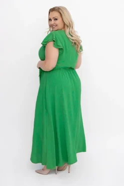 Polski Zielona Sukienka BLANCY