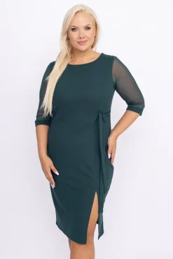 Polski Zielona Sukienka CRAVATTA