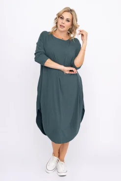 Polski Zielona Sukienka DONNA