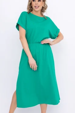 Włoski Zielona Sukienka MARISTA