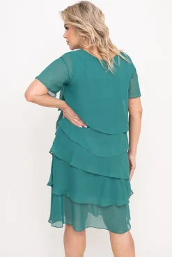 Polski Zielona Sukienka ORINA