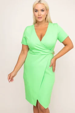 Polski Zielona Sukienka PEIROSA