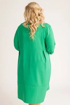 Polski Zielona Sukienka SENTAYA