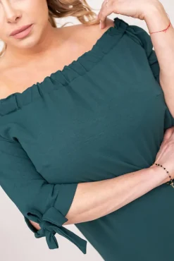 Polski Zielona Sukienka VALENCIA