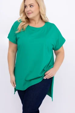 Damskie Włoski Zielona Tunika MALTIZI