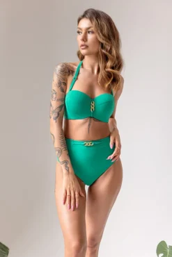 Polski Zielone Brazyliany od stroju kąpielowego CALIFORNIA Wysoki Stan