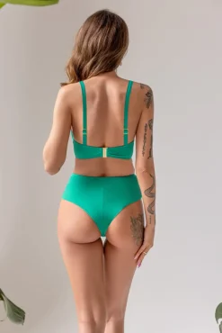 Polski Zielone Brazyliany od stroju kąpielowego CALIFORNIA Wysoki Stan