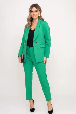 Damskie Polski Zielone Spodnie garniturowe VIRIM