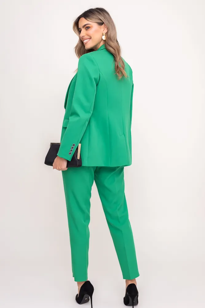 Damskie Polski Zielone Spodnie garniturowe VIRIM