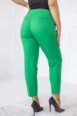 Damskie Polski Zielone Spodnie garniturowe VIRIM