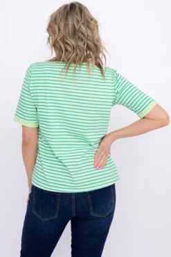 Damskie Włoski Zielono-turkusowa Bluzka LEZIRO