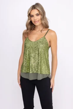 Damskie Włoski Top z cekinami BATUMI
