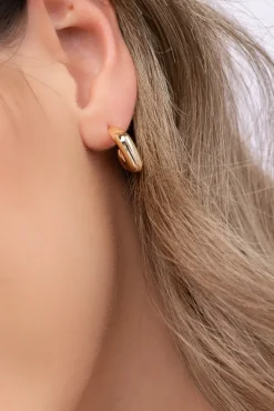 Złote Kolczyki pozłacane ze srebra MISENO