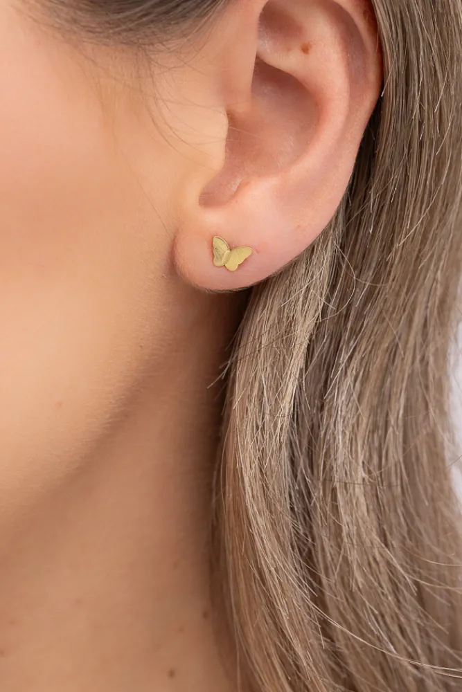 Złote Kolczyki ze stali chirurgicznej ILDI